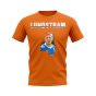 John Lundstram Name and Number Rangers T-shirt (Orange)