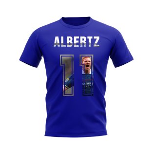 Jorg Albertz Name and Number Rangers T-shirt (Blue)