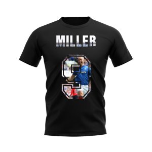 Kenny Miller Name and Number Rangers T-shirt (Black)
