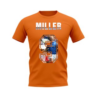 Kenny Miller Name and Number Rangers T-shirt (Orange)