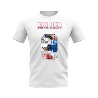 Kenny Miller Name and Number Rangers T-shirt (White)