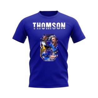 Kevin Thomson Name and Number Rangers T-shirt (Blue)