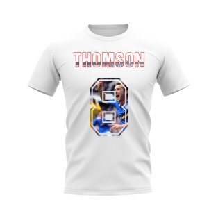 Kevin Thomson Name and Number Rangers T-shirt (White)