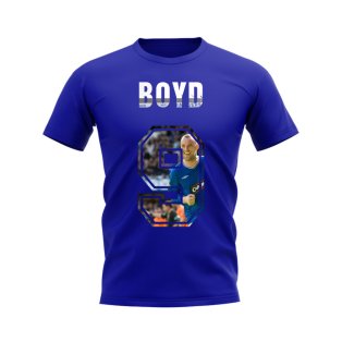Kris Boyd Name and Number Rangers T-shirt (Blue)