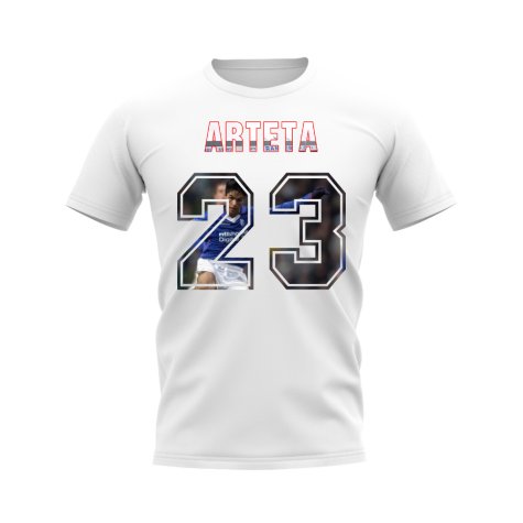 Mikel Arteta Name and Number Rangers T-shirt (White)