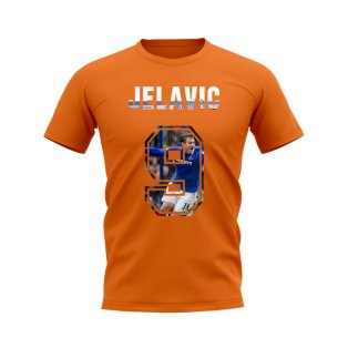 Nikica Jelavic Name and Number Rangers T-shirt (Orange)