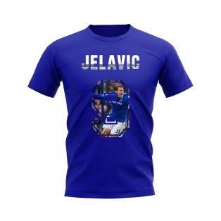 Nikica Jelavic Name and Number Rangers T-shirt (Blue)