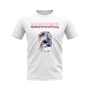Paul Gascoigne Name and Number Rangers T-shirt (White)