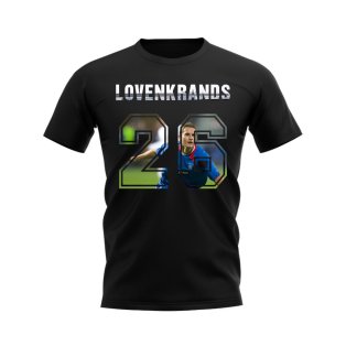 Peter Lovenkrands Name and Number Rangers T-shirt (Black)