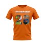 Peter Lovenkrands Name and Number Rangers T-shirt (Orange)