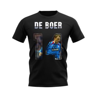 Ronald De Boer Name and Number Rangers T-shirt (Black)