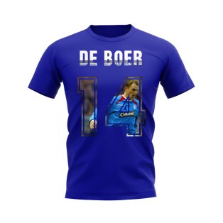 Ronald De Boer Name and Number Rangers T-shirt (Blue)