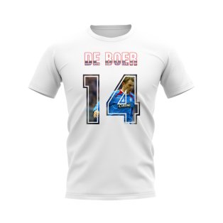 Ronald De Boer Name and Number Rangers T-shirt (White)