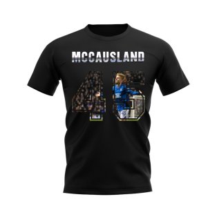 Ross McCausland Name and Number Rangers T-shirt (Black)