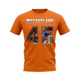 Ross McCausland Name and Number Rangers T-shirt (Orange)