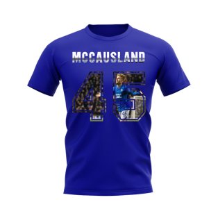 Ross McCausland Name and Number Rangers T-shirt (Blue)