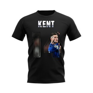 Ryan Kent Name and Number Rangers T-shirt (Black)