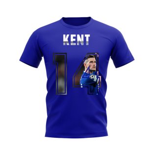 Ryan Kent Name and Number Rangers T-shirt (Blue)