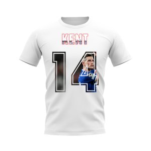 Ryan Kent Name and Number Rangers T-shirt (White)