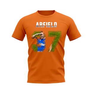 Scott Arfield Name and Number Rangers T-shirt (Orange)