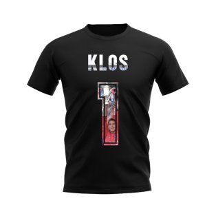 Stefan Klos Name and Number Rangers T-shirt (Black)