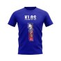 Stefan Klos Name and Number Rangers T-shirt (Blue)
