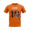 Steven Davis Name and Number Rangers T-shirt (Orange)