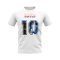 Steven Davis Name and Number Rangers T-shirt (White)