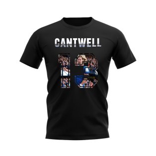 Todd Cantwell Name and Number Rangers T-shirt (Black)
