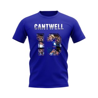 Todd Cantwell Name and Number Rangers T-shirt (Blue)