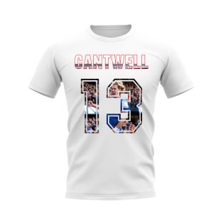 Todd Cantwell Name and Number Rangers T-shirt (White)