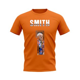 Walter Smith Name and Number Rangers T-shirt (Orange)