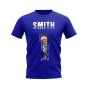 Walter Smith Name and Number Rangers T-shirt (Blue)