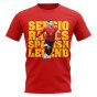 Sergio Ramos Spain Player T-Shirt (Red)