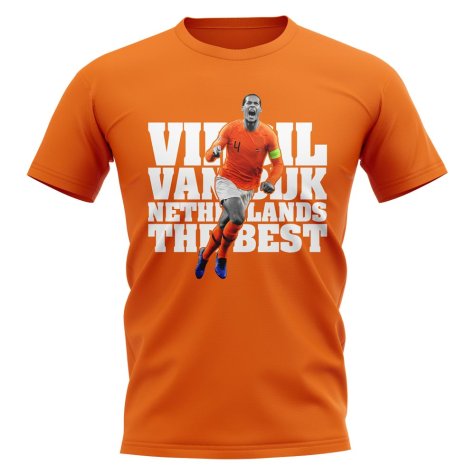 Virgil Van Dijk Netherlands Player T-Shirt (Orange)