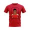Kylian Mbappe Rookie T-shirt (Red)