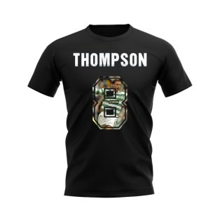 Alan Thompson Name And Number Celtic T-Shirt (Black)
