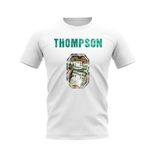 Alan Thompson Name And Number Celtic T-Shirt (White)
