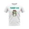 Alan Thompson Name And Number Celtic T-Shirt (White)