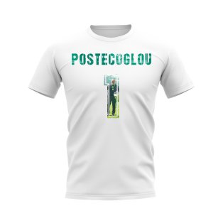 Ange Postecoglou Name And Number Celtic T-Shirt (White)