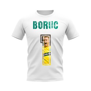 Artur Boruc Name And Number Celtic T-Shirt (White)