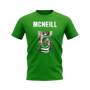 Billy McNeill Name And Number Celtic T-Shirt (Green)