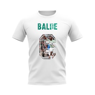 Bobo Balde Name And Number Celtic T-Shirt (White)