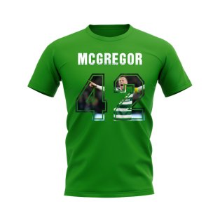 Callum McGregor Name And Number Celtic T-Shirt (Green)