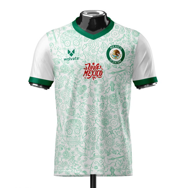 Mexico Heritage Football Jersey (Wolvate) Adult Short Sleeve