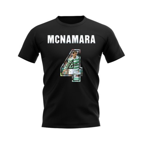 Jackie McNamara Name And Number Celtic T-Shirt (Black)