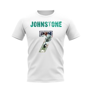 Jimmy Johnstone Name And Number Celtic T-Shirt (White)