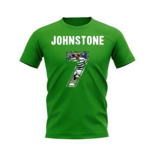 Jimmy Johnstone Name And Number Celtic T-Shirt (Green)