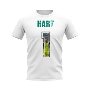 Joe Hart Name And Number Celtic T-Shirt (White)
