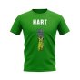 Joe Hart Name And Number Celtic T-Shirt (Green)